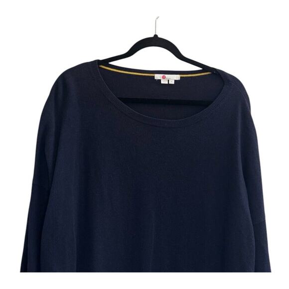 Boden XL Navy Blue Wool Cotton Crewneck sweater Classic #4726 - Picture 2 of 9